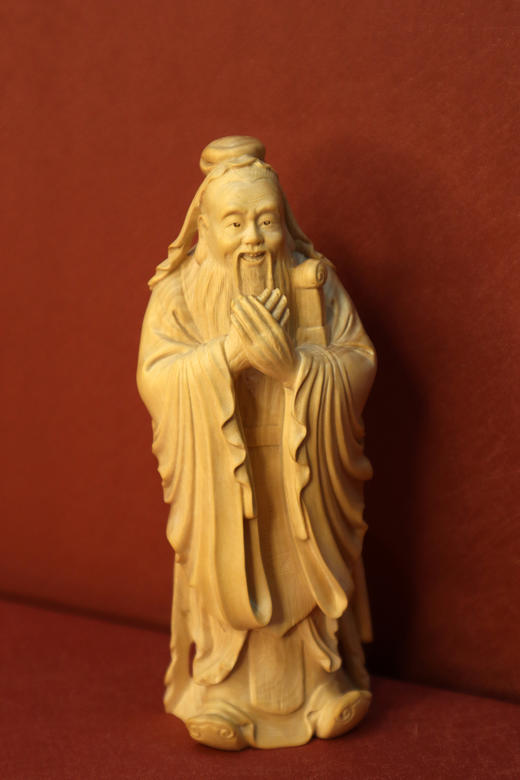孔子°黄杨木摆件 商品图0