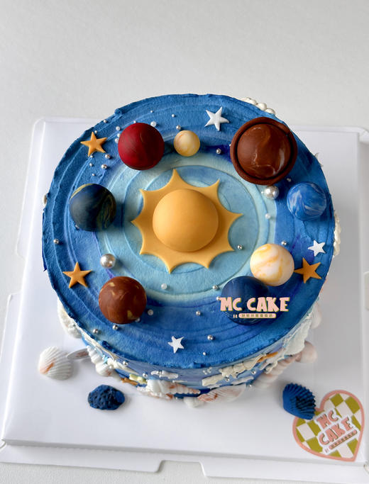 星辰大海\宇宙星球蛋糕【重色素】 商品图1
