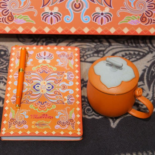 深山集市·柿柿如意马克杯书签笔礼盒 商品图3