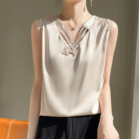 纤束马新中式国风盘扣背心 RW-D45