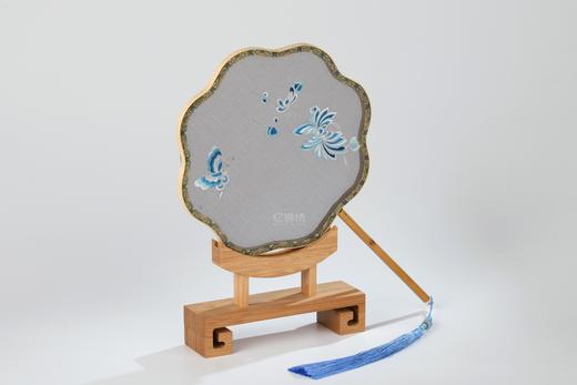 蜀绣双面宫扇-蝶恋花 商品图2