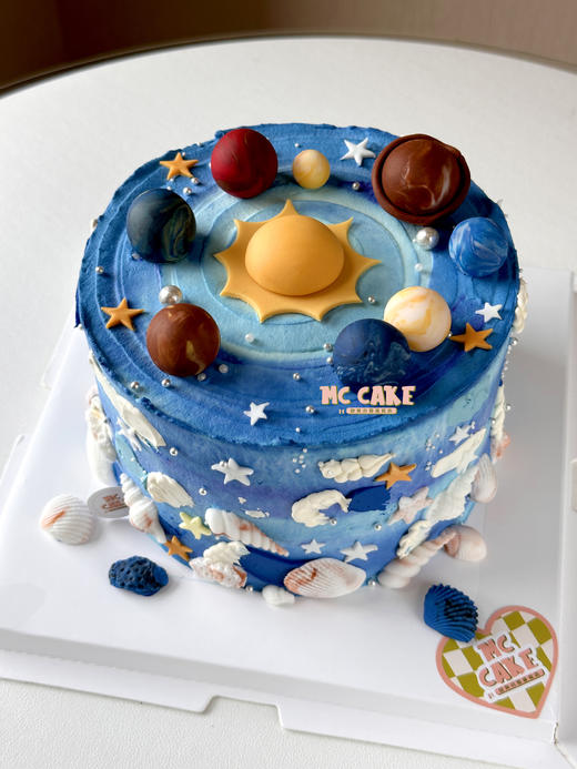星辰大海\宇宙星球蛋糕【重色素】 商品图2