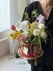 红色竹编花篮 商品缩略图5