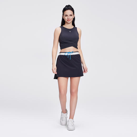 TITIKA ACTIVE 运动短裙 小百褶拉链A字裙 防走光打底花苞腰头瑜伽健身裙21147 商品图3