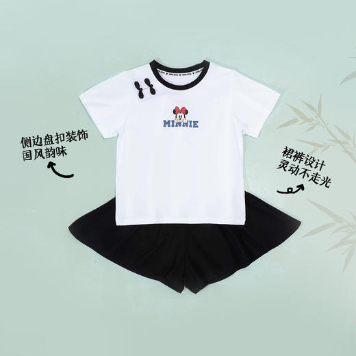 迪士尼女童夏季短袖T恤套装HSND24016 商品图1