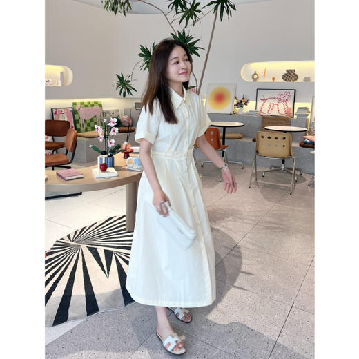 25特价 2405503   府绸棉 衬衫式连衣裙 商品图4