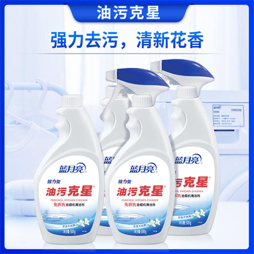 蓝月亮 (油污克星组合：强力型油污克星500g×2+强力型油污克星500g瓶补×2）×1 商品图0