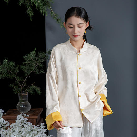  2024新款新中式国风双面穿立领WL240031 外套 商品图3