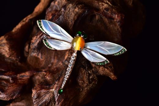 【灵飞】欧珀猫眼蜻蜓胸针-CB12312128 商品图5