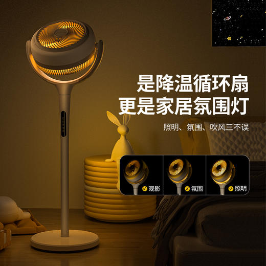 【低分贝 强风力】Bestherm百斯腾 风扇Q2 触控遥控操作 12档调节-分销 商品图2