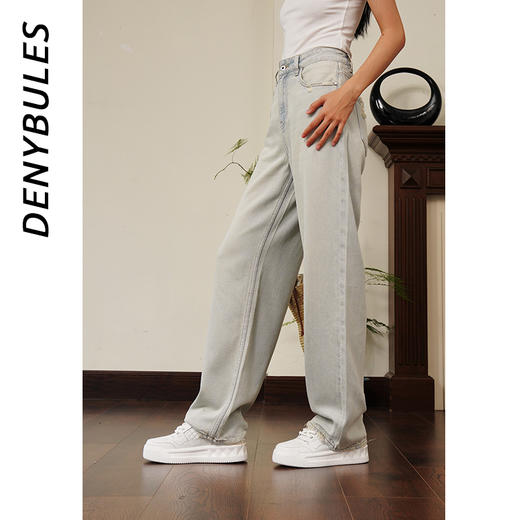 DENYBULES极简复古时尚阔腿裤 商品图2