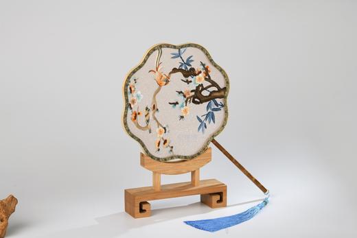 蜀绣双面宫扇-喜上眉梢 商品图2