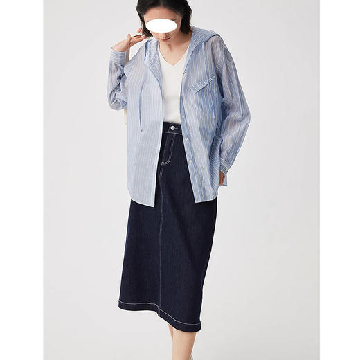 裁缝学苑AQ294防晒衬衫纸样女装春季新款落肩连帽上衣衬衣服装打板 商品图1