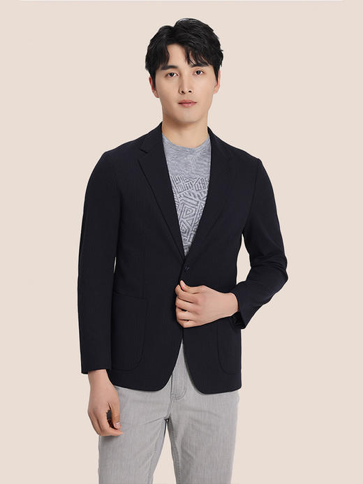 callisto藏青聚酯纤维混纺便西 STFJK042T 商品图0