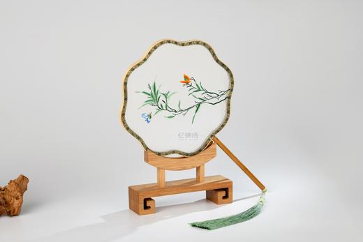 蜀绣双面宫扇-蝶双飞图 商品图2