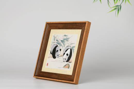 蜀绣单面绣-熊猫戏水 商品图2