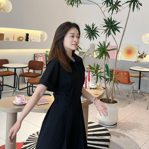 25特价 2405503   府绸棉 衬衫式连衣裙 商品图8