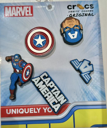 crocs 卡骆驰 智必星 饰品美国队长五件套10012726