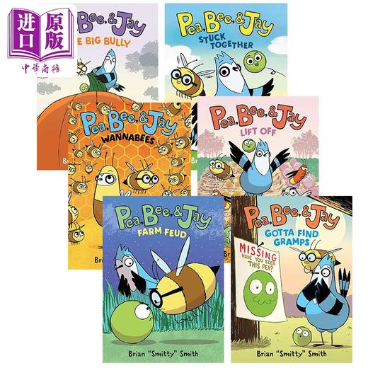 【中商原版】桥梁漫画 豌豆蜂后和杰伊6册 Pea Bee & Jay 1-6 Stuck Together 英文原版进口图书故事图画书图像小说 商品图0