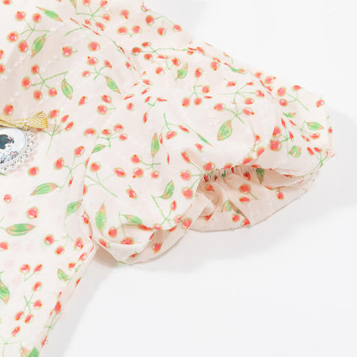 迪士尼【国潮&旗袍风】女童旗袍裙连衣裙夏季款轻薄透气满印格纹淑女裙232DQ0234 商品图5