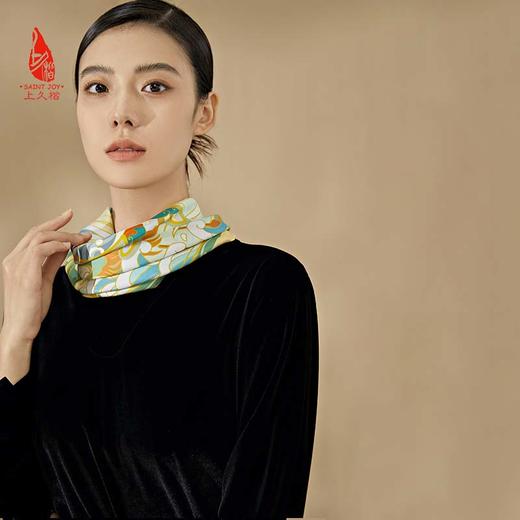 SAINTJOY/上久楷礼盒 春江吟  真丝方巾FJS23078-1   宋锦挂件 SPS23A07 商品图11