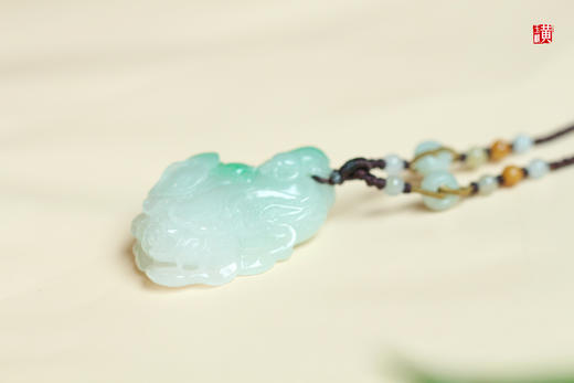 天然翡翠【百财汇聚】吊坠    配精美挂绳 商品图1