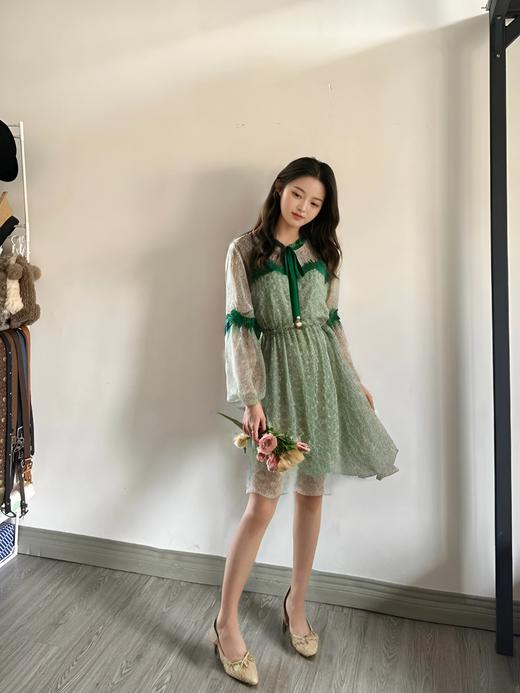 欧芮儿夏装新品喇叭袖连衣裙 商品图2