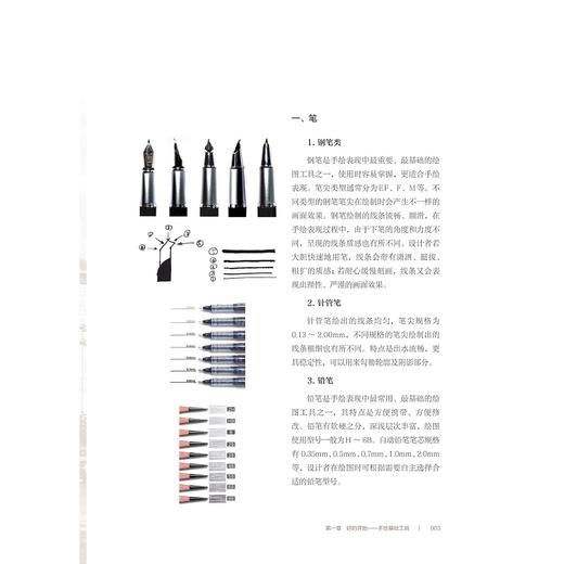 手绘表现技法/浙江省普通高校“十三五”新形态教材/王园园编著/浙江大学出版社 商品图3