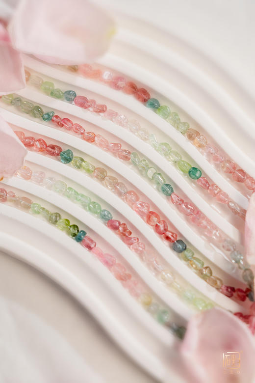 彩色糖果碧玺小原石手链+马卡龙碧玺原石项链 商品图6