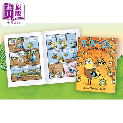 【中商原版】桥梁漫画 豌豆蜂后和杰伊6册 Pea Bee & Jay 1-6 Stuck Together 英文原版进口图书故事图画书图像小说 商品图2