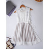 欧芮儿 夏装新款V领条纹无袖连衣裙 商品缩略图0