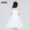 女童轻奢高定礼裙公主裙夏季BLUE新款安奈儿童装实体店同款AG423832 商品缩略图2