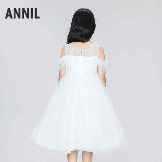 女童轻奢高定礼裙公主裙夏季BLUE新款安奈儿童装实体店同款AG423832 商品图2