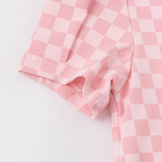 迪士尼【凉爽透气&翻领运动裙】女童连衣裙夏季儿童学院风清凉格纹裙子232DQ0253 商品图6