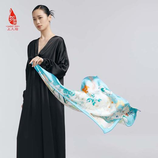 SAINTJOY/上久楷真丝方巾 双面印花真丝方巾  丛林故事 FJS24021 商品图5