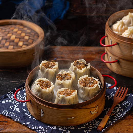 【十分钟营养早餐！豪华大烧麦】新鲜食材皮薄馅大手工制作早餐速冻糯米纸皮烧麦早餐食品，皮薄馅大，粒粒香浓饱满。ry 商品图1