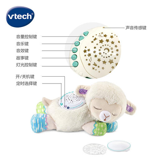 【快递发货】伟易达（Vtech）婴儿玩具0-1岁 声光安抚小绵羊 毛绒玩偶哄睡神器宝宝新生儿礼物 商品图7