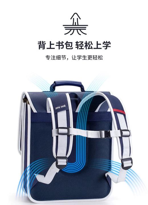 zoyzoi小学生书包🎒复古小方包 科学创新符合人体工学认证 轻挺护脊 美观实用 环保材料安全无异味 商品图6