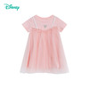 迪士尼【圆领网纱公主裙】夏季儿童裙子女童短袖连衣裙粉色米妮裙礼服裙232DQ0270 商品缩略图1