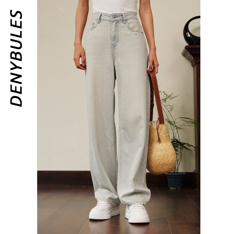 DENYBULES极简复古时尚阔腿裤
