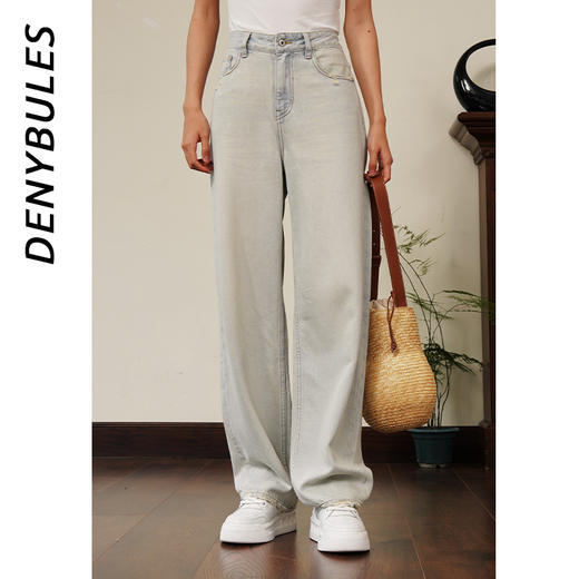 DENYBULES极简复古时尚阔腿裤 商品图0