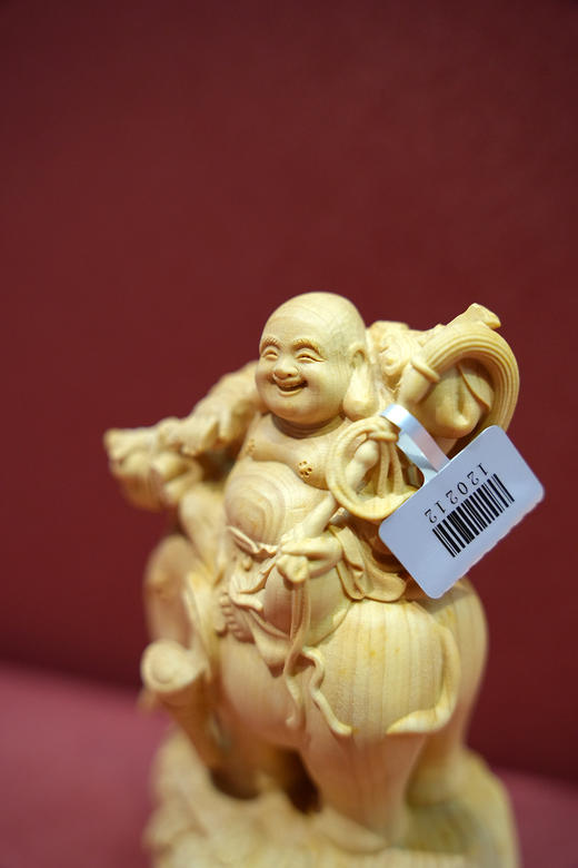 吉祥弥勒°黄杨木雕摆件 商品图5