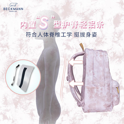 Beckmann倾城系列特别版 30L大容量，自重轻，简约纯色，上学/工作两相宜 商品图1