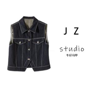 臣禾天丝牛仔马甲  JZ242050875