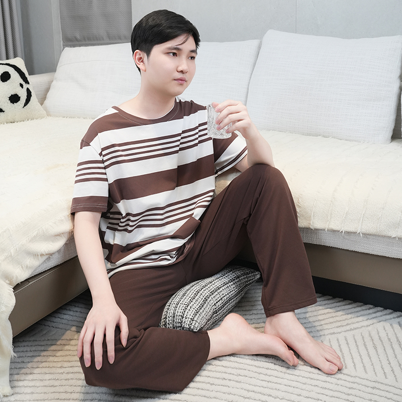 【69元1套】春夏纯棉男士长裤套头家居服睡衣套装-2242282