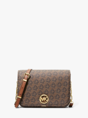 【MK】MICHAEL KORS Delancey 中号老花邮差包