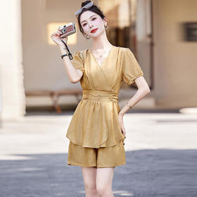 潮流时尚套装，舒适短裤两件套HR-6088