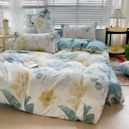 【惠慈家居】 尚品全棉四件套 精梳全棉被套床单枕套（被套200*230cm/床单230*245cm /枕套48*74cm*2 ） 商品图2