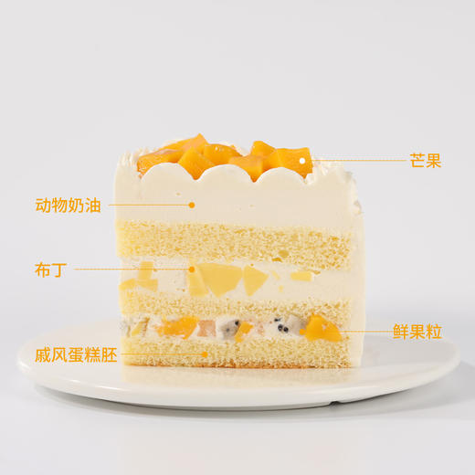 【水果控推荐】6英寸缤纷鲜果乐下午茶，新鲜芒果/草莓/奇异果/蓝莓果粒清甜多汁，鲜果控大满足的缤纷组合（惠州幸福西饼） 商品图1