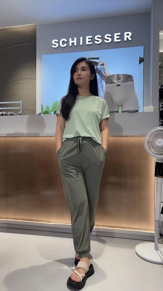 【冰丝速干】SCHIESSER德国舒雅女士速干收脚口印花长裤31/23007P 商品图4